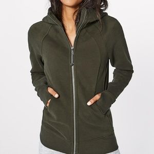 Olive scuba hoodie